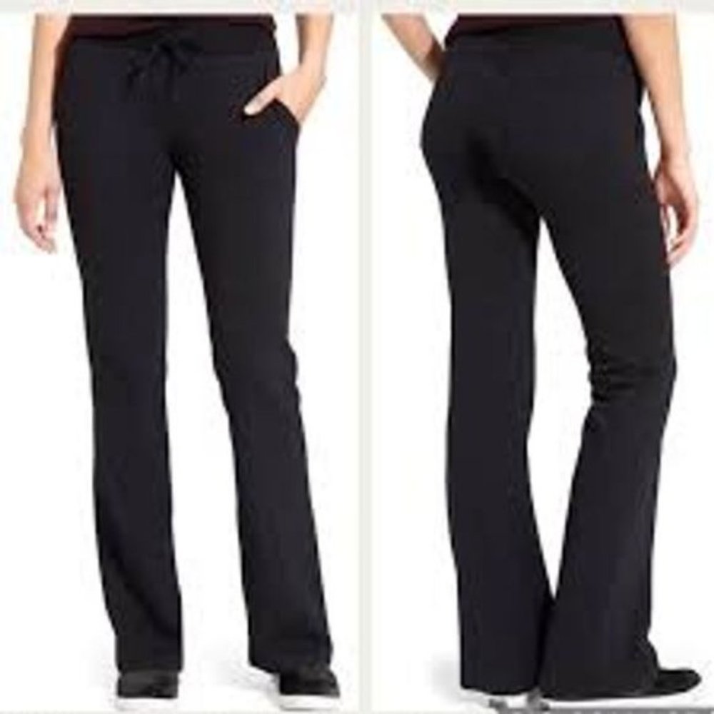 Athleta Flux Wide Leg Sweatpants Black Pants (M)